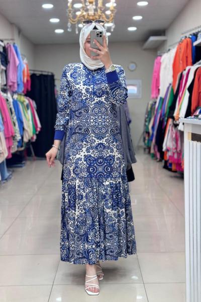 BADE ELBİSE Lacivert