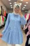 Bella Güllü Tunik Bebe Mavisi