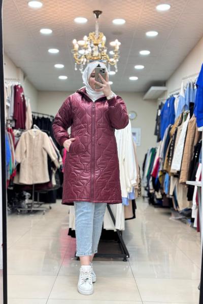 KAPİTONE MONT  Bordo