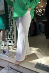 Bol Paça Pantalon Beyaz