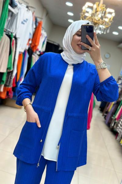 Bürümcük Takım Saks Mavisi