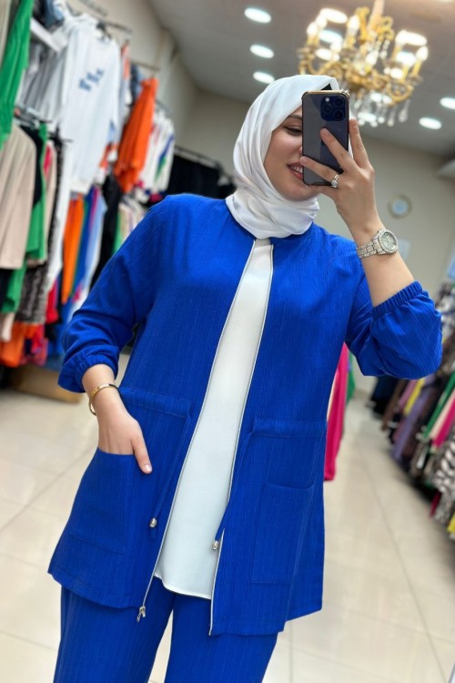 Bürümcük Takım Saks Mavisi