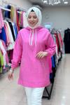 CEBİ DAMLA TAŞLI TUNİK  Pembe