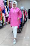 CEBİ DAMLA TAŞLI TUNİK  Pembe