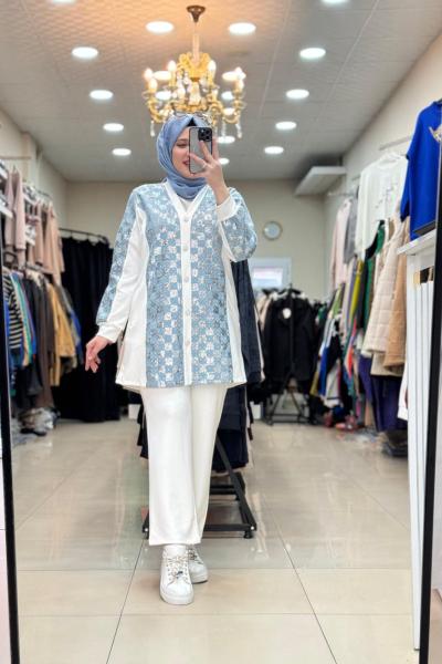 DAMA PUL KOTLU TAKIM Beyaz