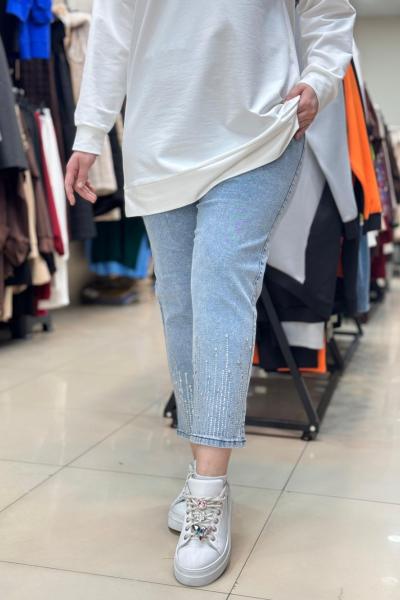 DENİM TAŞLI KOT BUZ MAVİ