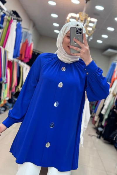 DOĞA TUNİK Saks Mavisi