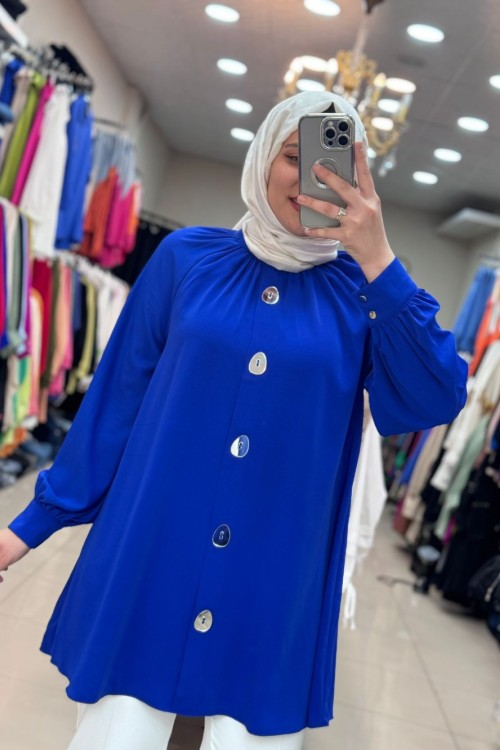 DOĞA TUNİK Saks Mavisi