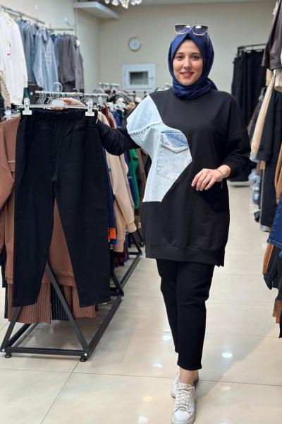 DENİM KOT PANTOLON Siyah