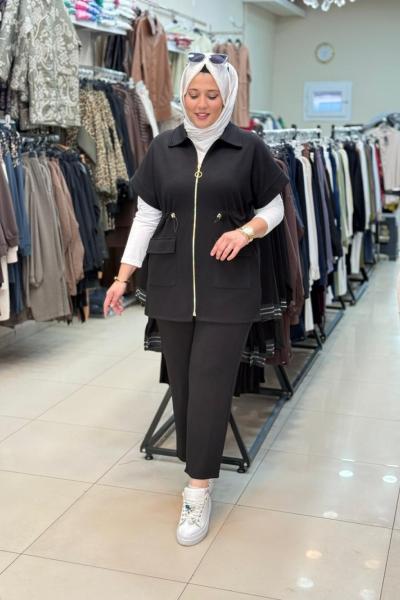 ECE YELEKLİ TAKIM Siyah