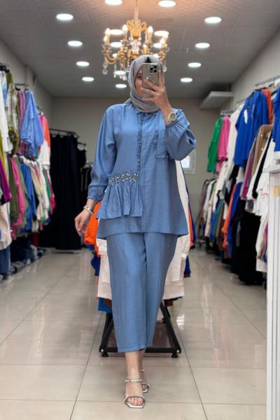 ESİO TAŞLI TAKIM  Mavi