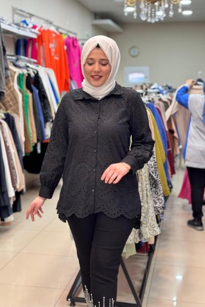 FİSTO GÖMLEK  Siyah