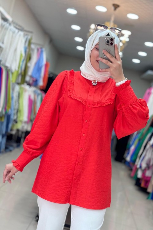 Hilal Gömlek Nar Çiçeği