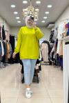 İKOLL TAŞ DETAYLI SWEATSHIRT Yağ Yeşili