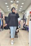 İKOLL TAŞ DETAYLI SWEATSHIRT Siyah