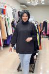 İKOLL TAŞ DETAYLI SWEATSHIRT Siyah