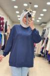 İKOLL TAŞ DETAYLI SWEATSHIRT Lacivert