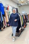 İKOLL TAŞ DETAYLI SWEATSHIRT Lacivert