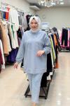 İKOLL TAŞ DETAYLI SWEATSHIRT Gri