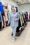 İKOLL TAŞ DETAYLI SWEATSHIRT Gri