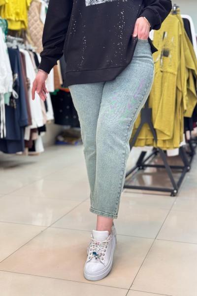 KEMERLİ DÜZ KOT PANTOLON  Yeşil