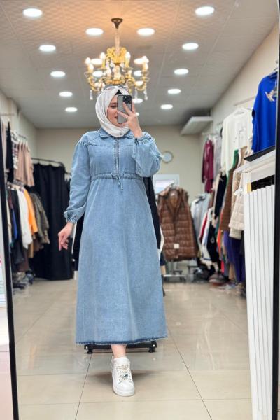 KOT ELBİSE KOT MAVİ