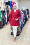 KRUVAZE BLAZER CEKET Kırmızı
