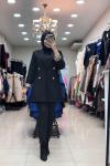 LEOPAR KOLLU BLAZER CEKET   Siyah