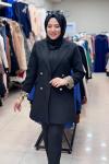 LEOPAR KOLLU BLAZER CEKET   Siyah