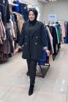LEOPAR KOLLU BLAZER CEKET   Siyah