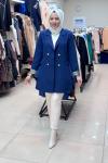 LEOPAR KOLLU BLAZER CEKET   Lacivert