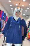 MODAL KUMAŞ COTTON CEKET  Lacivert