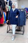 MODAL KUMAŞ COTTON CEKET  Lacivert