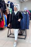 MODAL KUMAŞ COTTON CEKET  Siyah