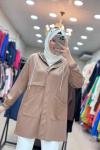 MODAL KUMAŞ COTTON CEKET  Vizon