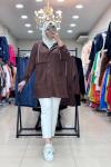MODAL KUMAŞ COTTON CEKET  Kahverengi