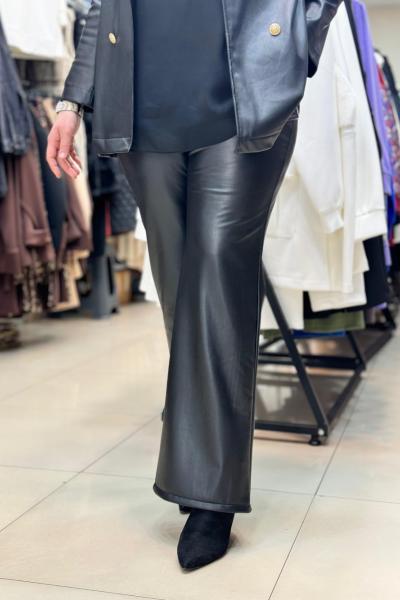 MODİVA İSPANYOL DERİ PANTOLON Siyah