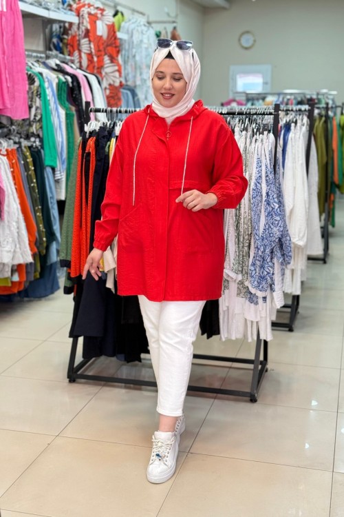 COTTON CEKET Nar Çiçeği