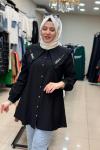 Önlük Yaka Siyah Siyah