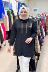 OYSHO BEYMEN TUNİK Siyah