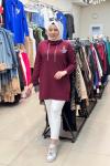 OYSHO BEYMEN TUNİK Bordo