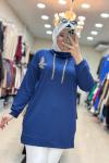 OYSHO BEYMEN TUNİK Lacivert