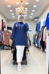 OYSHO BEYMEN TUNİK Lacivert