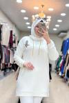 OYSHO BEYMEN TUNİK Ekru