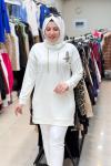 OYSHO BEYMEN TUNİK Ekru