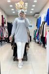 OYSHO BEYMEN TUNİK Gri