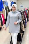 OYSHO BEYMEN TUNİK Gri