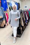 OYSHO BEYMEN TUNİK Gri