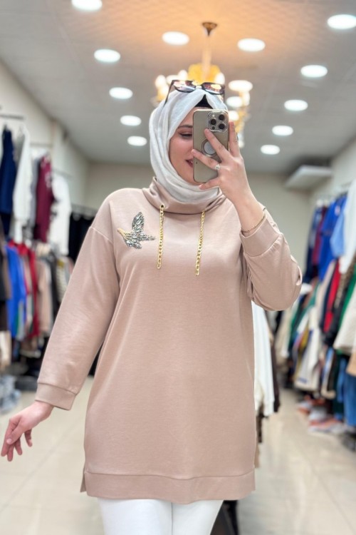 OYSHO BEYMEN TUNİK Vizon