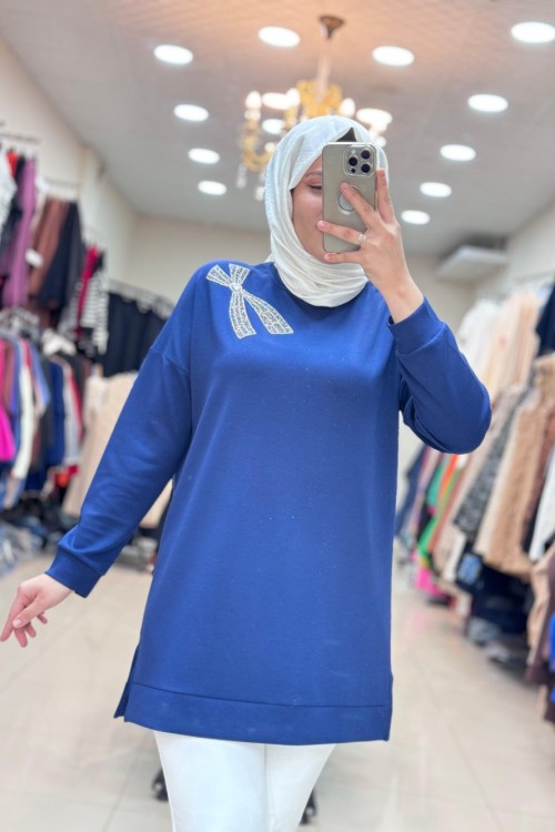 OYSHO LALE TUNİK Lacivert